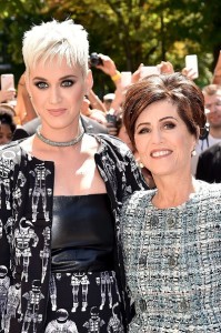 PARIS, FRANCE - JULY 04: Katy Perry and her mother Mary Perry are seen arriving at the 'Chanel' show during Paris Fashion Week - Haute Couture Fall/Winter 2017-2018 on July 4, 2017 in Paris, France. (Photo by Jacopo Raule/GC Images)