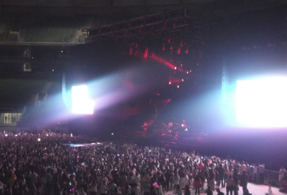 Vista de Marjorie para o palco. Momentos inesquecíveis.