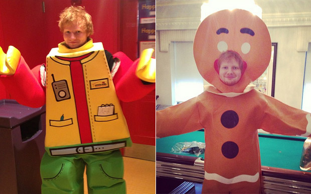 Ed sherran de Lego e biscoito