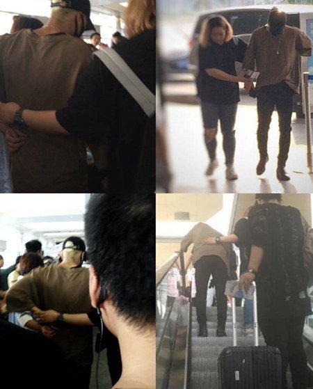 Jackson antes de embarcar para o Japão, logo depois do acidente (Foto: Reprodução / Sports Seoul)