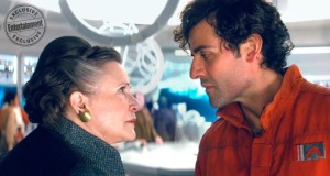 STAR WARS: THE LAST JEDI Carrie Fisher is General Leia Organa and Oscar Isaac is Poe Dameron