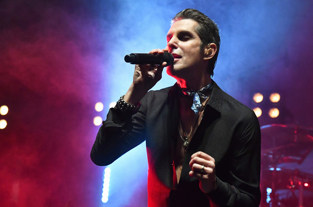 LOS ANGELES, CA - DECEMBER 08: Perry Farrell of Jane's Addiction performs onstage during the 2017 Rhonda's Kiss Benefit Concert at Hollywood Palladium on December 8, 2017 in Los Angeles, California. (Photo by Jeff Kravitz/FilmMagic)